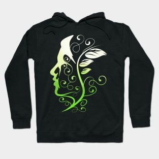 Vegan Inside My Head. Green Mind, Go Vegan Hoodie